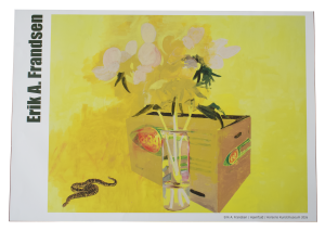 Udstillingsplakat - Hjemfald- Erik A. Frandsen